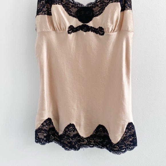 Vintage Express Silk Lace Trim Satin Cami Tank Y2K - Picture 2 of 6